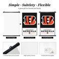 thumbnail image 4 of Cuadro colgante de PVC negro personalizado del equipo de fútbol de los Bengals, varios tamaños, decoración de interiores, cuadro colgante de pared, cuadro decorativo para mesita de noche, 4 of 7