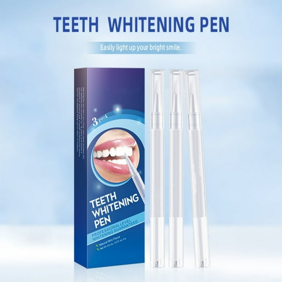 LLQKIGS Teeth Pen (3 Pcs) 30+ Uses Effective No Sensitivity Travel Friendly Easy To Use Beautiful White Mint Flavor 6ml/ Piece compatible with Machine for Teeth Deep Teeth Cleaning Teeth Filler for