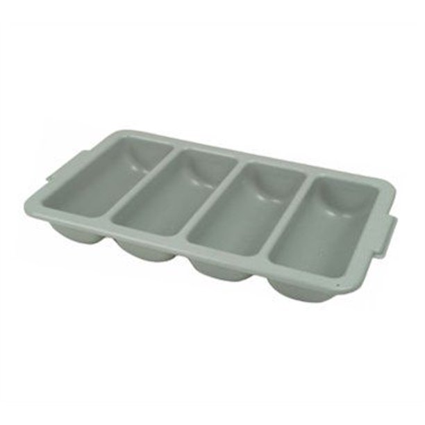 Four Compartment Cutlery Box Grey