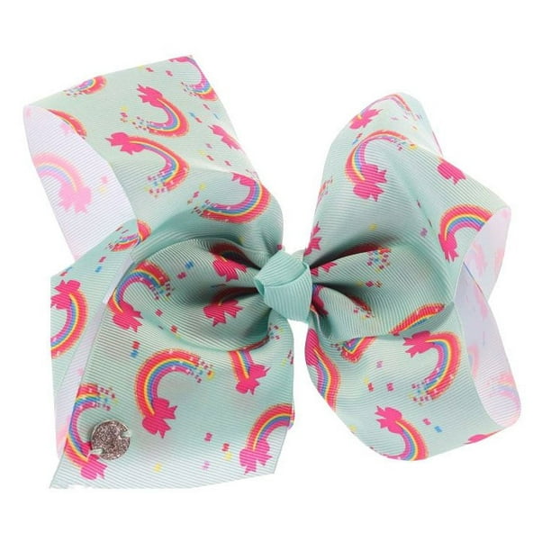 JoJo Siwa - JoJo Siwa Large Cheer Hair Bow (Mint with Rainbows