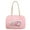 Pink, variant on Plush ITA Bag Kawaii Y2K Aesthetic Clear Window Photo Pins Display, Cute Small Cosmetic Bag Insert  Plush Bag with A Shoulder Strap Crossbody Tote Bag