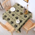 thumbnail image 2 of Paw Prints and Bones Square Tablecloth,Waterproof Square Table Cover,Wipeable Spillproof Washable Table Cover for Home Kitchen Party Decor 42"X42"(107x107cm), 2 of 6