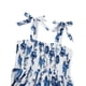 thumbnail image 4 of TRKIYQC Vestido Casual para Mujer Estampado Floral/Diseño de Color Sólido Sin Mangas Correa de Doble Lado Pliegues en el Pecho Vestido Largo de Playa TRKIYQC moda, 4 of 9