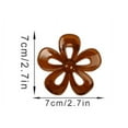 thumbnail image 2 of Yoyauz Ladies Girls Flower Paw Clip, Cute Medium Hair Clip, Daisy Hair Clip for Thick and Thin Hair, 2.7 Inch (About 7 cm) Flower Translucent Large Paw Clip, Non Slip Neutral Jaw Clip Hair Accessory,, 2 of 5