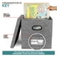 thumbnail image 4 of Caja gris para guardar discos de vinilo con capacidad para 50 unidades (2 unidades), 4 of 7