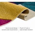 thumbnail image 6 of Well Woven Strata Squares Blue Purple Fuchsia Yellow Orange Modern Geometric Hand Carved 2' x 3' Area Rug Easy to Clean Stain & Fade Resistant Thick Soft Plush, 6 of 6