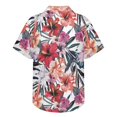 thumbnail image 4 of KUIFORTI Tropical Floral Matching Beach Outfits for Couples Fashionable Casual Beach Vacation Party Shirt 4-Way Stretch with Soft Fabric Suitable for Everyday Casual Wear, 4 of 7