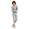 thumbnail image 4 of Hanes Boys X-Temp Thermal Underwear Sets - Solids and Printed - Preshrunk, 41044 Denim Heather / Small, 4 of 5