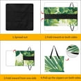 thumbnail image 3 of Tropical Leaves Picnic Blanket Waterproof Outdoor Beach Blanket Hand-held Pad Suitable for Travel, Camping, Beach, Family Gatherings, 3 of 7