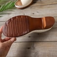 thumbnail image 5 of Avtoify Summer Women's Slippers Fashion Casual Summer Style Solid Color Thick Bottom Hollow One Strap Thick Heel, 5 of 10