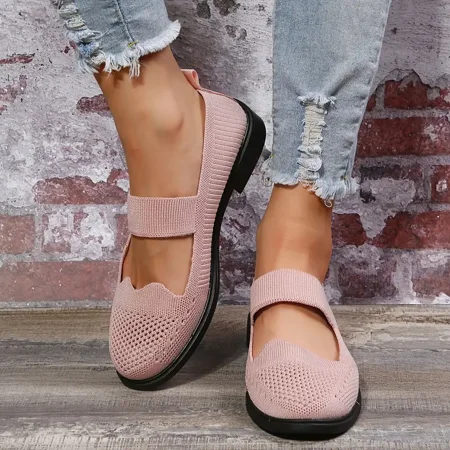 

Women‘s Leisure Knit Cutout Sneakers Round Toe Low Top Lightweight Casual Shoes Women‘s Footwear