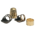 thumbnail image 4 of Metal Thimble,Thimble Non‑Slip Adjustable Brass Finger Thimble Finger Protector Seamless Integration, 4 of 8
