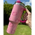 thumbnail image 2 of 2024 HOT TOP Hello Kitty 40Oz Stainless Steel Coke Drinking Cup Insulated Mug with Handle Straw Mugs Large Capacity Thermos Drinks Coffee Mug, 2 of 6