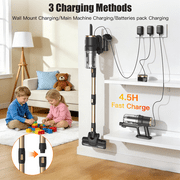 VACFORE Lightweight Cordless Vacuum Cleaner, Stick Vacuum Cleaner for Carpet & Woodfloor