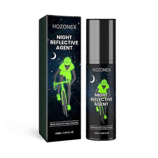 Spray reflectante nocturno para seguridad al aire libre, reflectante, antiaccidentes, para andar en bicicleta y correr, verde
