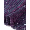 thumbnail image 5 of Agnes Orinda Plus Size Tops for Women Glitter Sequin Cold Shoulder Short Sleeve Party Basic Blouses Tops 3X Purple, 5 of 6