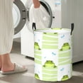 thumbnail image 5 of Honeii Frogs and Dragonflies Print Laundry Hamper Basket,Baby Nursery Woven Storage Basket for Toys Bin,Pillows,Blankets,Clothes-Small, 5 of 6