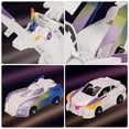 thumbnail image 2 of Unicornio transformable de juguete para coches deportivos, unicornio mágico para colisiones, robot de coche transformable para niños y niñas, 2 of 7