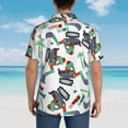 thumbnail image 6 of Fotbe Dinosaur On Excavator2 Hawaiian Shirt For Men Unisex Summer Beach Casual Short Sleeve Cotton Linen Button Down Shirts-Medium, 6 of 9