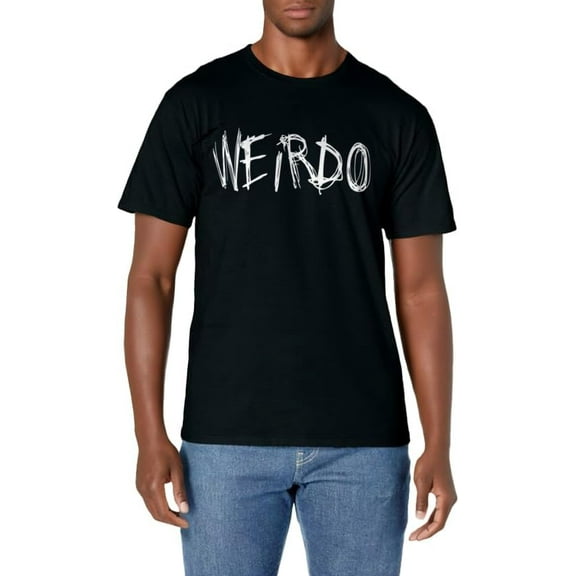 WEIRDO Punk Emo T-Shirt Funny Goth Heavy Metal Shirt Gift T-Shirt