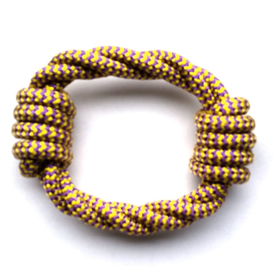 Rope Circle Ring 2 Knots Dog Puppy Toy