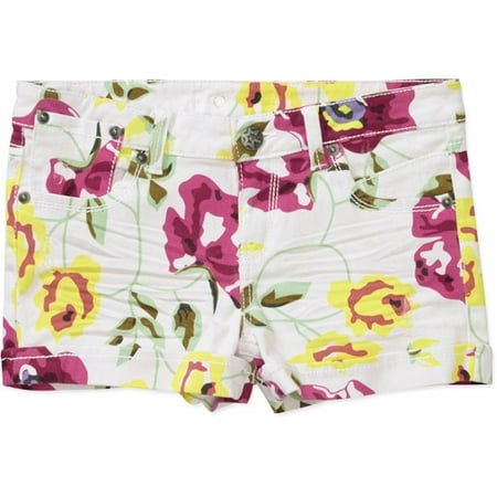 No Boundaries Juniors Floral-print Cuffe
