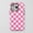 Design 04, variant on Gingham Pattern For All iPhone Series Protective Phone Case Classic Pattern Aqua Blue White