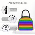 thumbnail image 4 of Disketp Colorful Glitter Rainbow Bolsa Térmica para Almuerzo, Lonchera con Abertura Amplia y Gran Capacidad, Organizador Reutilizable para Mujeres, Hombres y Adultos, 4 of 6