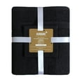 thumbnail image 3 of George & Jimmy 100% Cotton Luxury Towel Combo Set 6 Pieces Premium Towel Set 2 Bath Towels, 2 Hand Towels, 2 Wash Cloth Black Color, 3 of 3