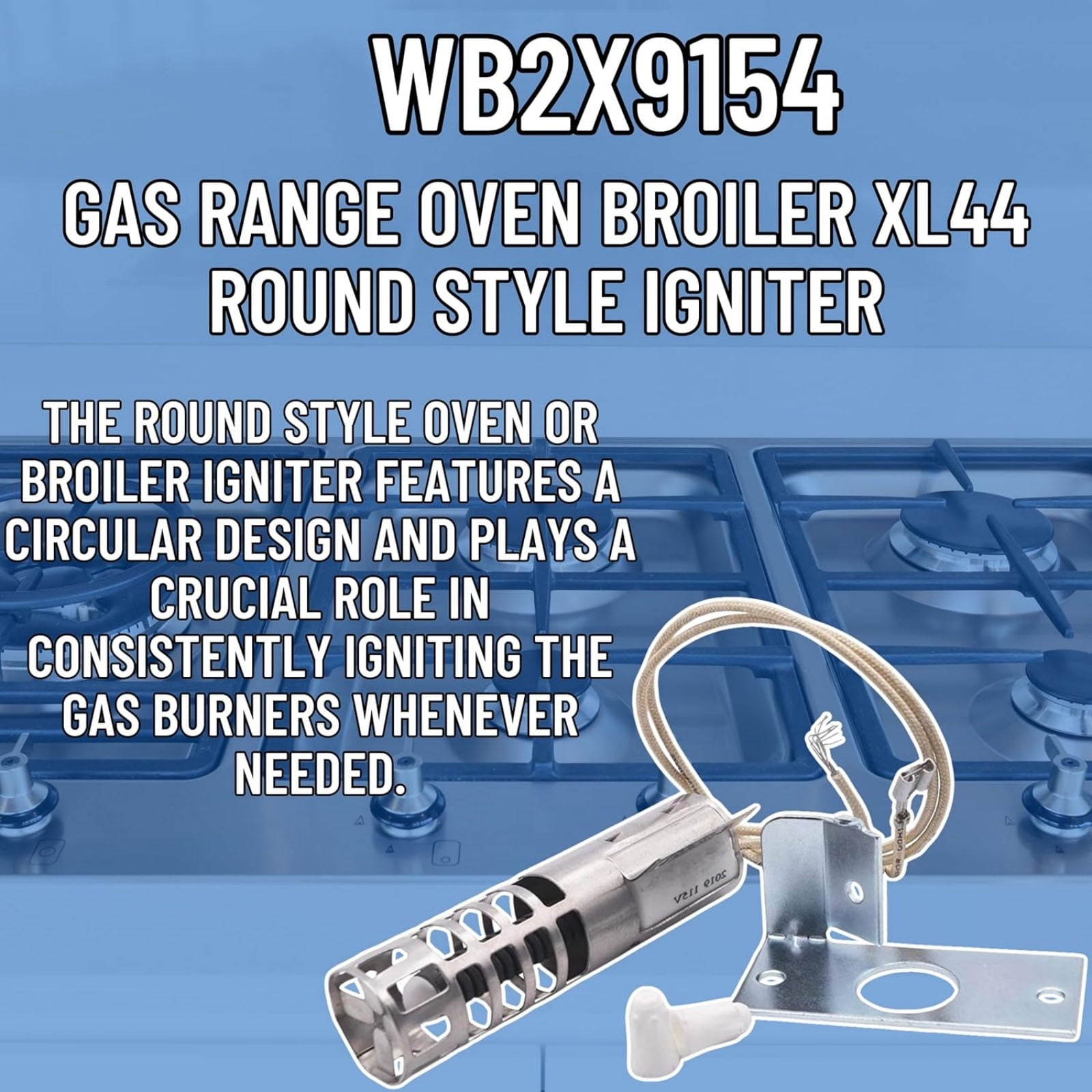 APPLAYERR Igniter Kit For Kenmore Roper Ovens Metal Plastic OEM WB13K04 WB13K01 New Easy Install Quality