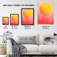 thumbnail image 3 of Sunset Sun Vibrant Orange and Pink Minimalist Abstract Painting Unframed Wall Art Print Poster Home Decor Premium, 3 of 5