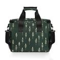 thumbnail image 7 of FORMRS Insulated Cooler Bag 24 Cans Capacity Soft Leakproof Lunch Box with Side Pockets, Dark Green Plants, 7 of 7