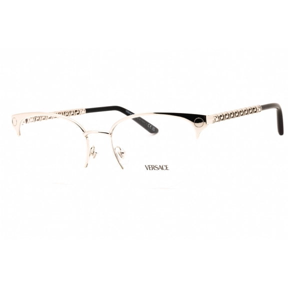 Versace 0VE1297 1000 Women's Silver Metal Cat Eye Frame Eyeglasses
