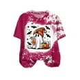 thumbnail image 5 of Hessimy Halloween Shirts for women's Boo T Shirt Cute Ghost Graphic Tees Halloween Spooky Season Short Sleeve Tee Tops(Hot Pink,XL), 5 of 5