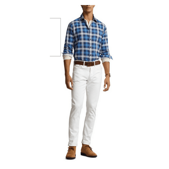 $168 Polo Ralph Lauren Classic Fit Plaid-Print Flannel Shirt, Multi, Small