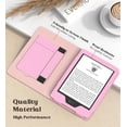 thumbnail image 4 of Moko Funda Para Kindle 6"" Totalmente Nuevo (Versión 11.ª Generación 2022) Funda Ligera De Piel Sintética Con Soporte Y Correa De Mano Auto Wake/Sleep Para Kindle 2022 11.ª Generación E-Reader Nosegay, 4 of 8