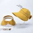 thumbnail image 3 of ZHENHONG Sun Hats for Women Summer Floppy Outdoor Sun hat Fashion Wide Brim Bucket Hat Casual Solid Color Headwear Navy, 3 of 4