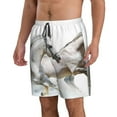 thumbnail image 2 of Kdxio Running White Horses Pattern Mens Casual Shorts - Drawstring Summer Beach Sports Shorts for Men, 2 of 9