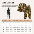 thumbnail image 5 of Uemuo Gold Glitter Leopard Pattern Womens Pajama Sets,PJ Set for Women,Pajamas for Women Logo,Long Sleeve Pajama Set for Women,Soft Long Sleeve Top With Pants-Medium, 5 of 9