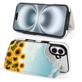 thumbnail image 4 of Compatible with iPhone 11 12 13 mini 14 15 16 Pro Max Plus Wallet Case with Card Holder, PU Leather Kickstand Card Slots Case ( Sunflower Sky, iPhone 16 Pro), 4 of 7