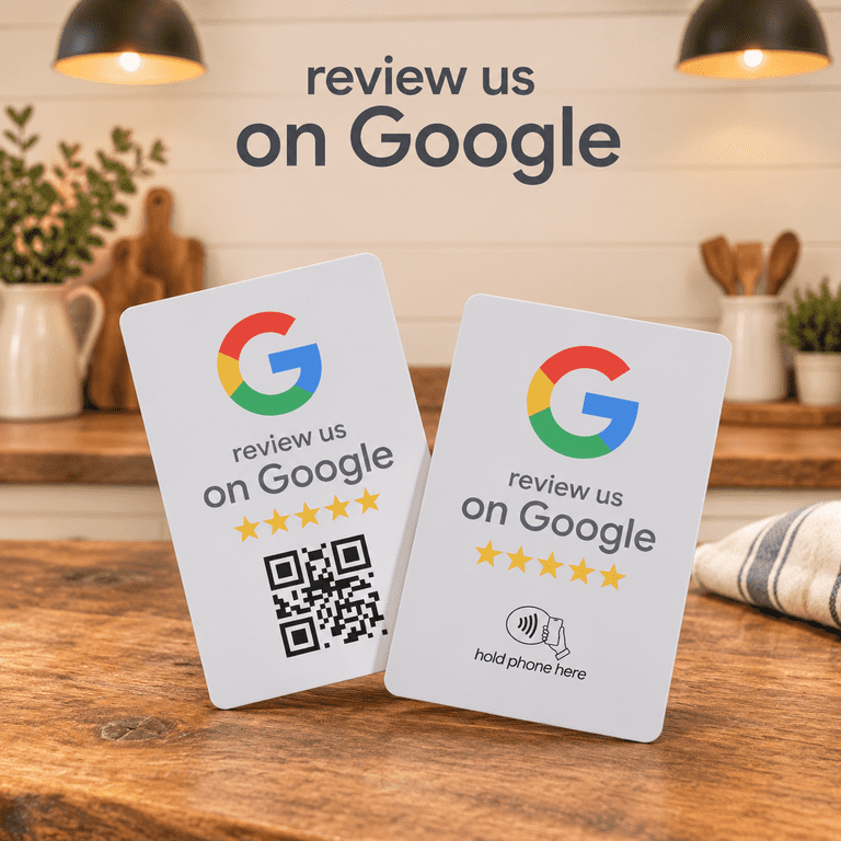 10 Pack NFC and QR Code Review Tap Cards for Small Business Marketing ...