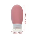 thumbnail image 3 of 4Pcs Silicone Travel Bottle Leakproof Refillable Squeezable Toiletries Tubes Lotion Liquid Shampoo Containers, 3 of 3