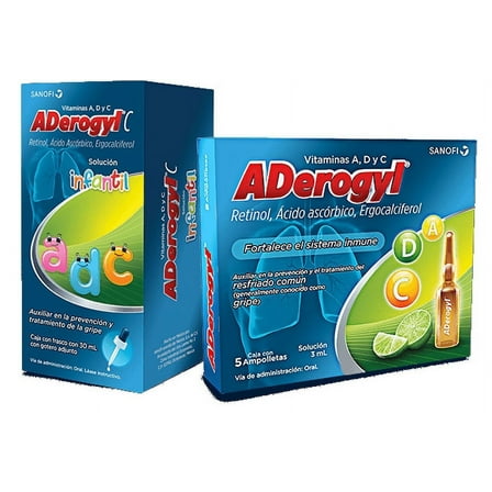 AADerogylVITAMINS Vitamin C Ampules Alcohol-Free Liquid for 30 mL, 1 Count Combo Kids & Adult