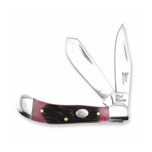 FB Jewels Steel Warrior Red Walnut Jig Saddlehorn Knife