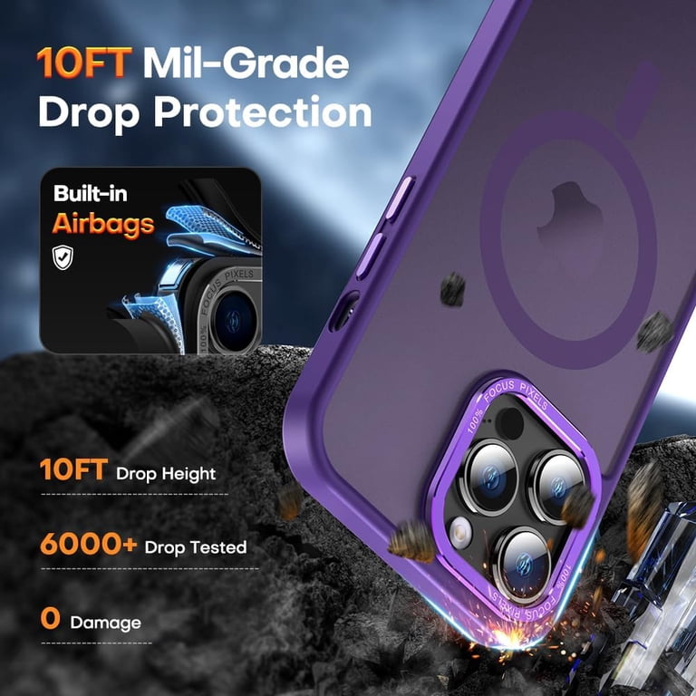for iPhone 12 Pro Max Case Magnetic Compatible with MagSafe Slim