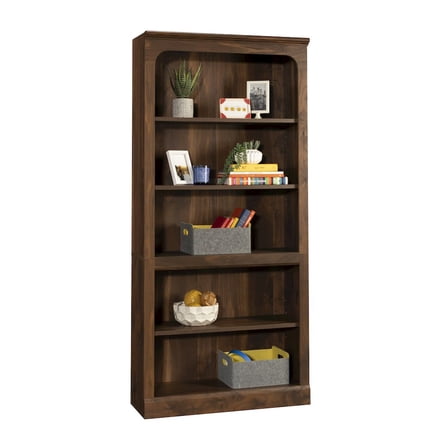 Sauder Miscellaneous Storage Bookcase, Grand Walnut finish