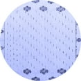thumbnail image 1 of Ahgly Company Indoor Round Solid Blue Modern Area Rugs, 7' Round, 1 of 4
