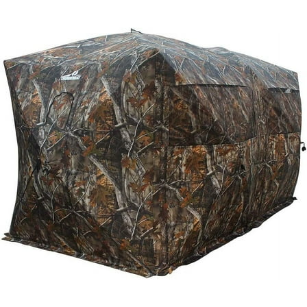THUNDERBAY Bunkhouse Pop Up Portable 6-8 Person Side-by-Side Hunting Blind