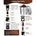 thumbnail image 2 of 4 Pack Reusable K Cups Fit for Keurig 1.0 - Stainless Steel Coffee Pod Filter, Refillable K cup Compatible with Keurig 1.0 Coffee Maker with 15mL Scoop, Cleaning Brush & 8 Rubber Ring, 2 of 7