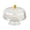 C, variant on Ruanlalo Vintage Style Glass Cake Stand with Dome Lid 360-Degree Clear Visibility Cake Plate Cakes Cupcakes Pastries Fruit Stand